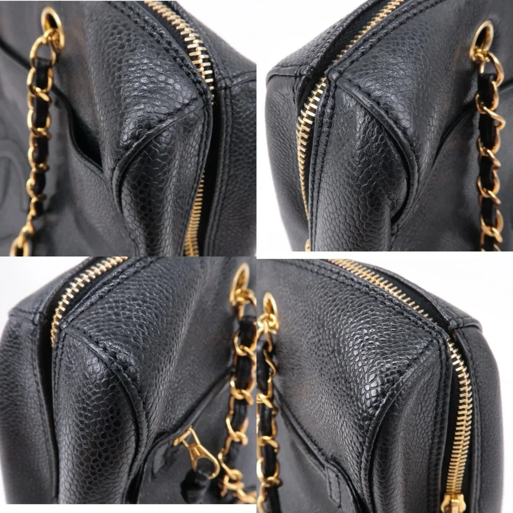 💎 ✨BEAUTIFUL✨💎 TRAVEL XL CAVIAR CHANEL TOTE ZIPPER TOP - Picture 7 of 15